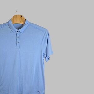 Tommy Bahama XXL Mens Polo Shirt Blue Short‎ Sleeve Casual